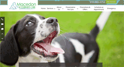 Desktop Screenshot of macedonvetcare.com